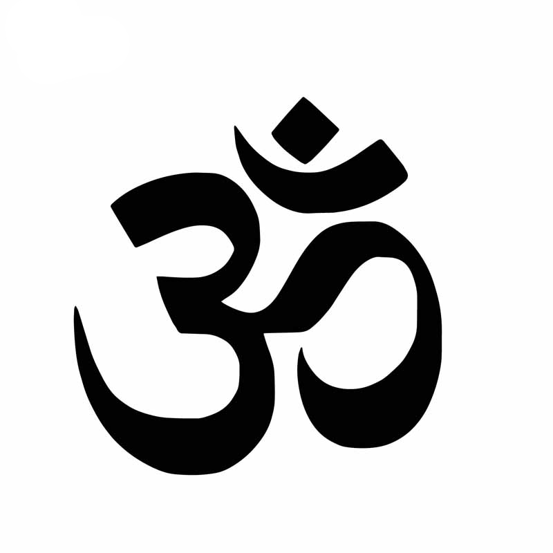 Namaste OM Symbol Car Sticker