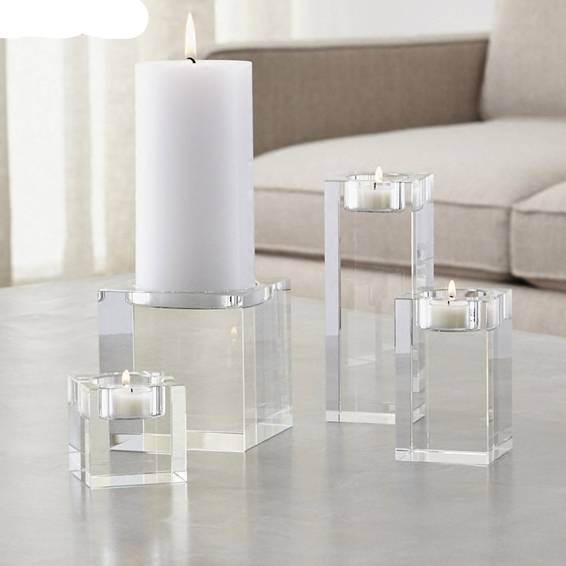 Crystal Tealight Candlestick